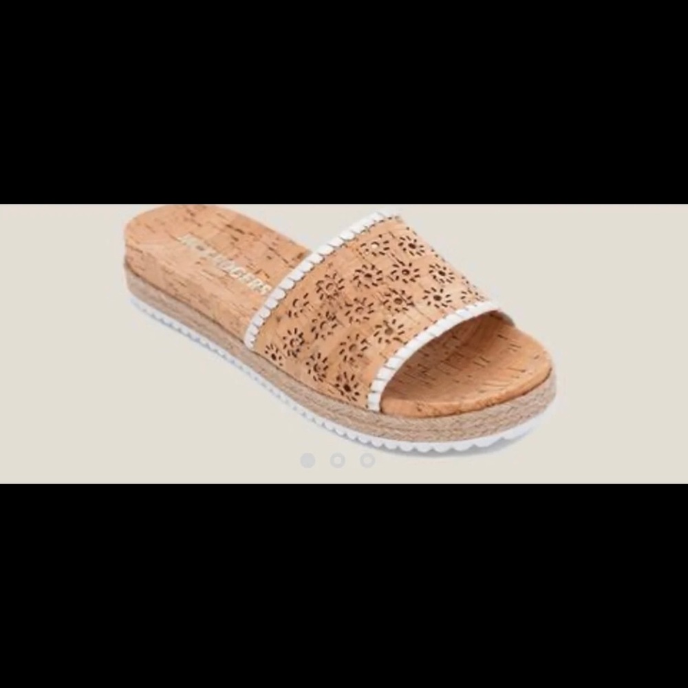 JACK ROGERS RO CORK SLIDE Platinum